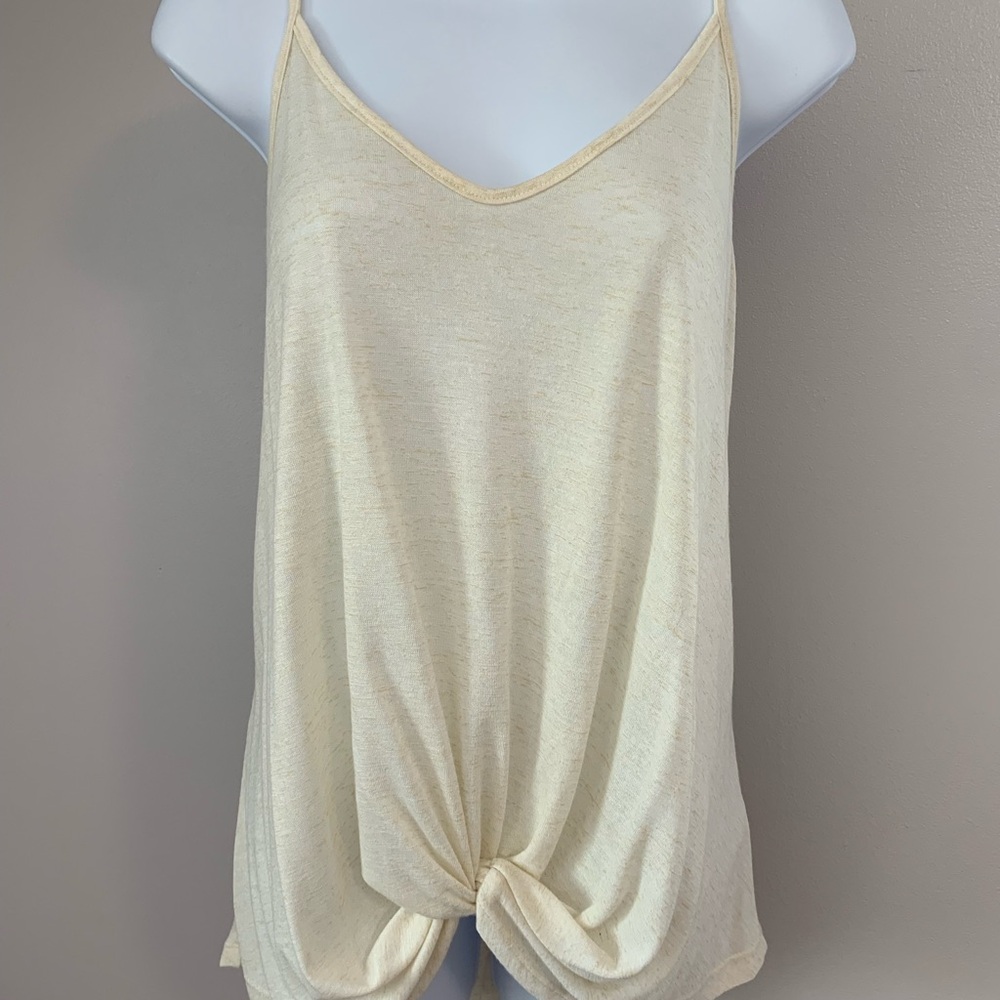 Wishlist Cream Relaxed KnotFront Tank - Picture 13 of 16